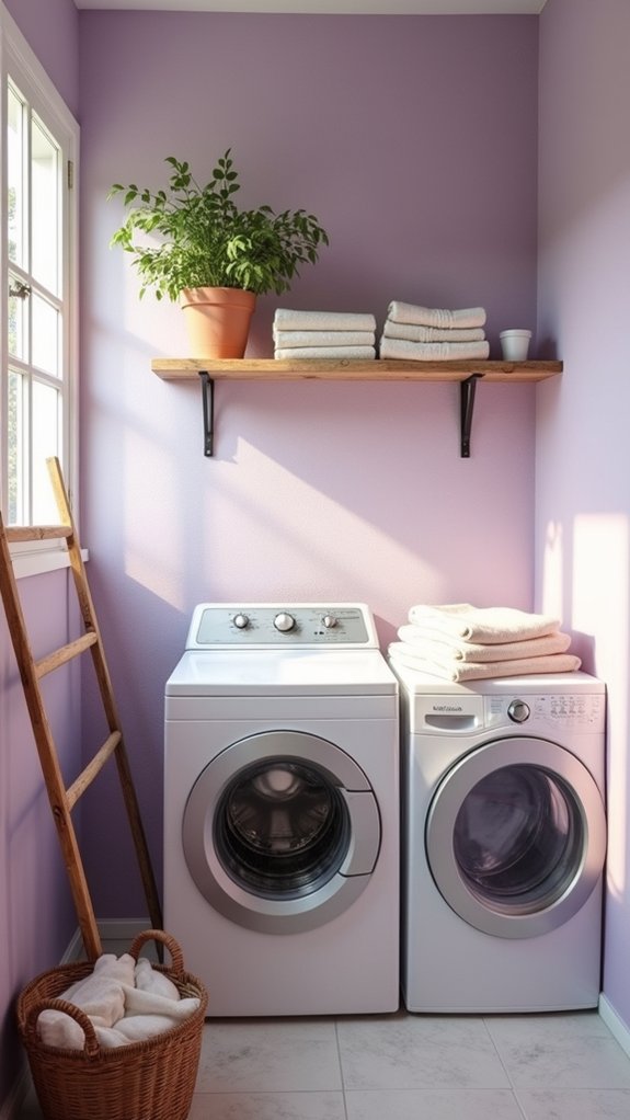 tranquil and sophisticated laundry