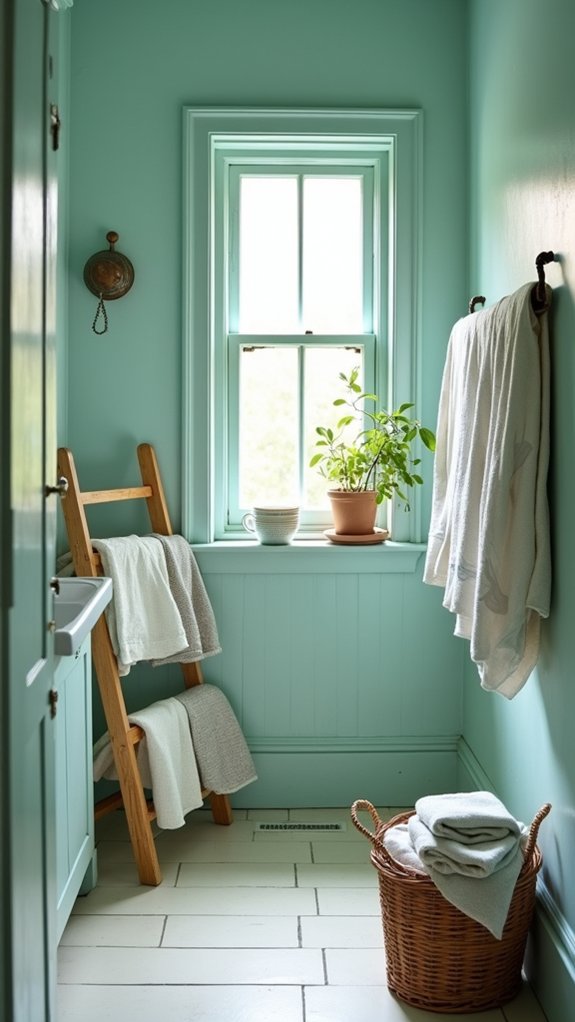 tranquil coastal laundry ambiance