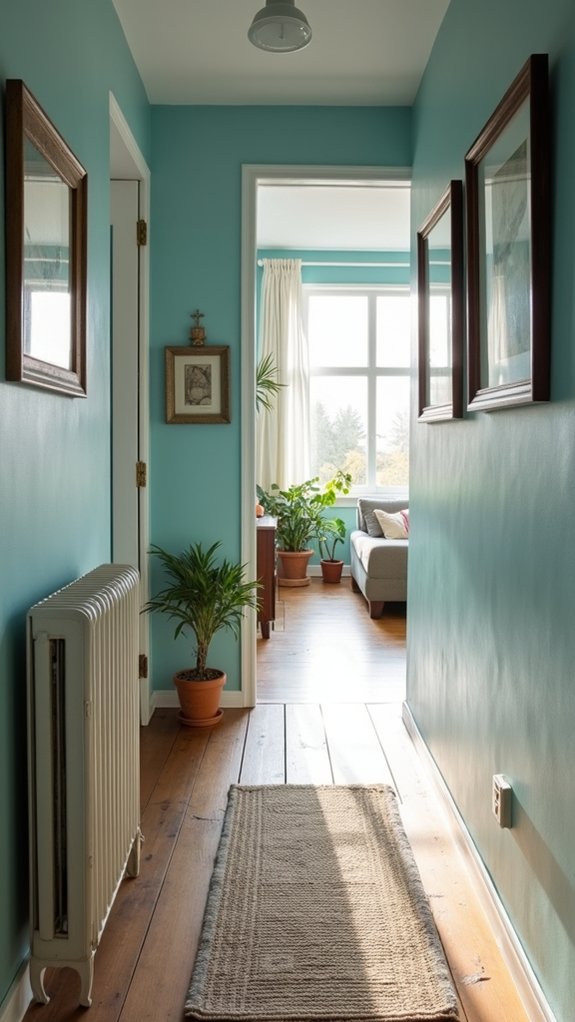 tranquil ice blue ambiance
