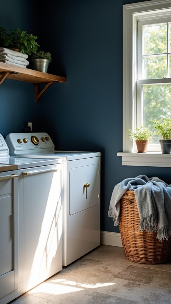 tranquil navy laundry oasis