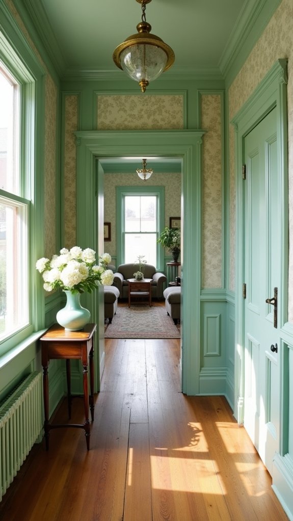 tranquil seafoam green ambiance