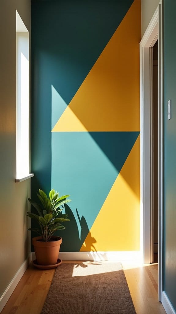 transformative geometric hallway designs