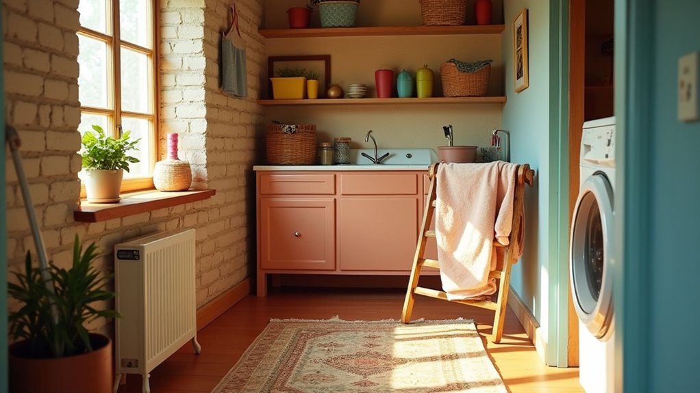 trendy laundry room colors