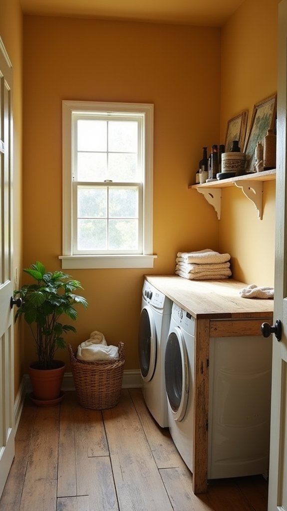 trendy muted mustard decor