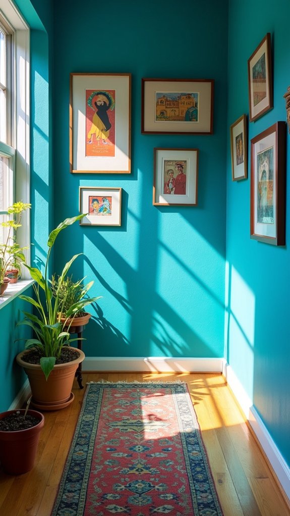 vibrant accent wall transformation