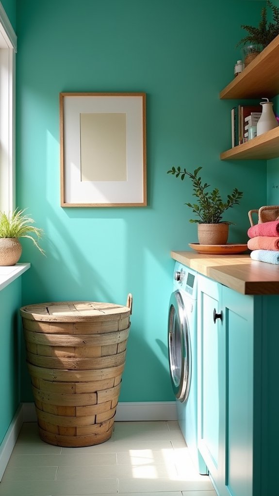 vibrant bold teal transformation