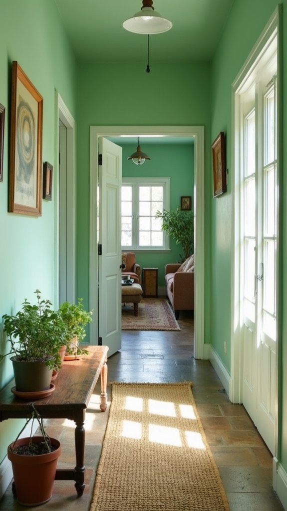 vibrant cheerful hallway transformation