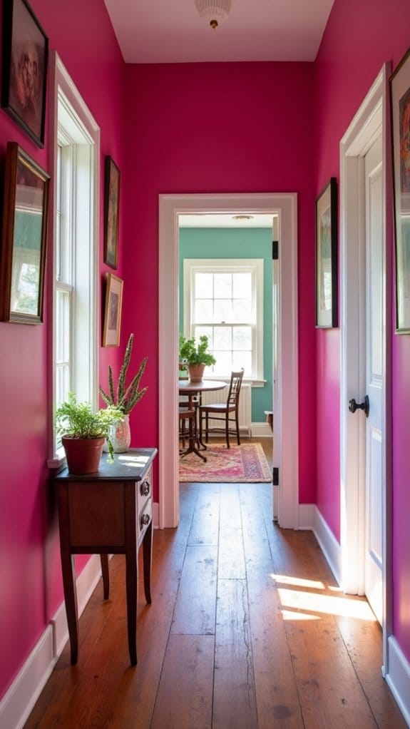 vibrant energetic hallway transformation