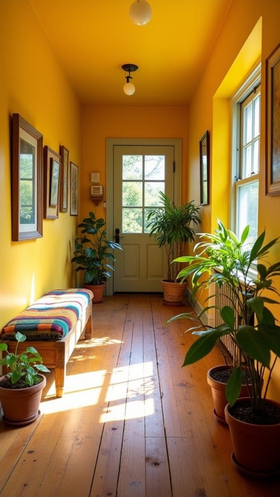 vibrant fresh inviting hallway
