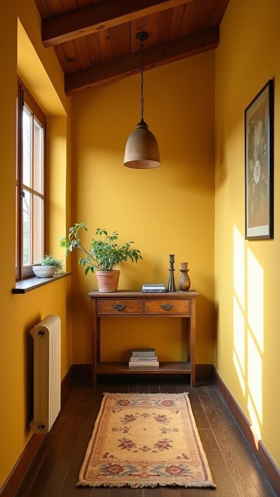 vibrant hallway color transformation