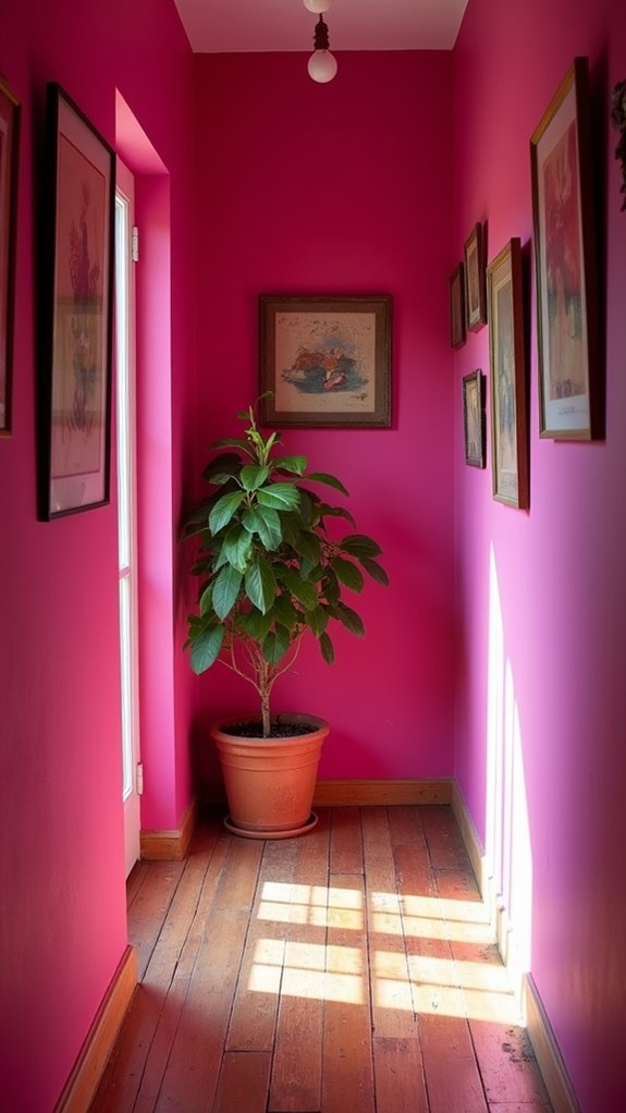 vibrant hallway color transformation