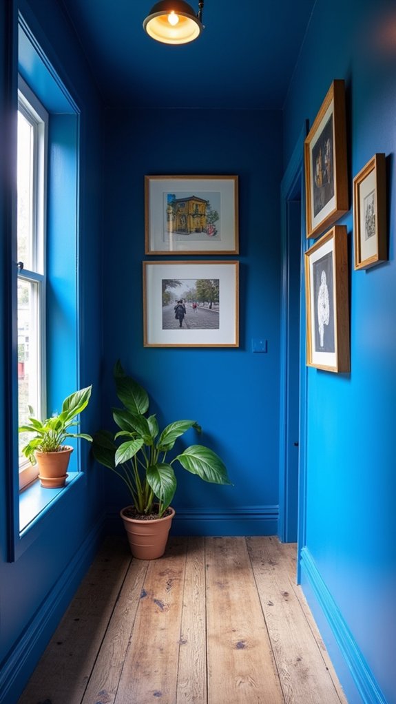 vibrant hallway color transformation