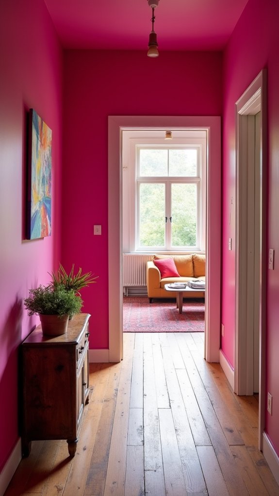 vibrant inviting hallway transformation
