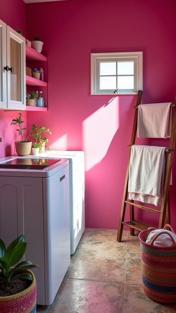 vibrant laundry room energy