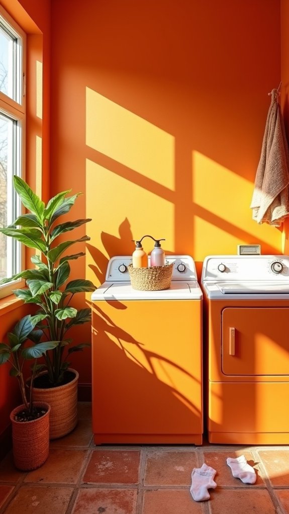 vibrant laundry room oasis