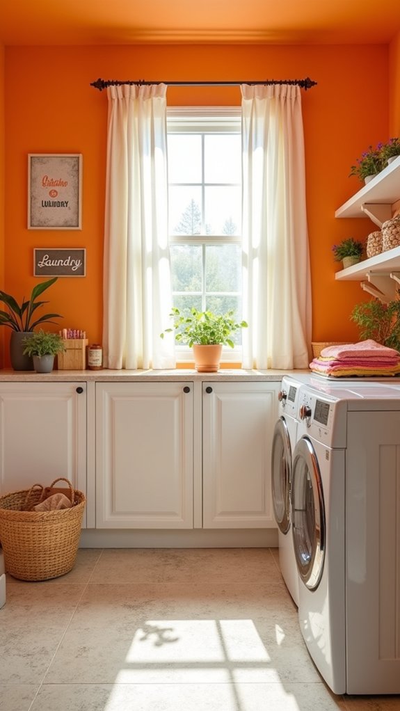 vibrant tangerine laundry energy
