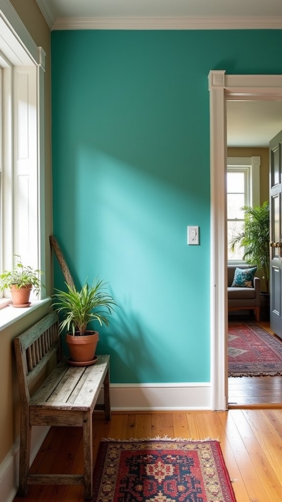 vibrant turquoise creates energy