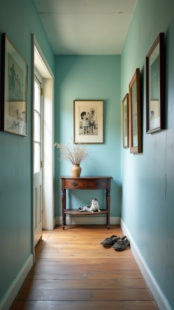 vintage charm with dusty blue