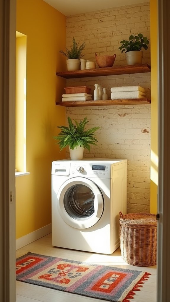 warm cheerful laundry transformation