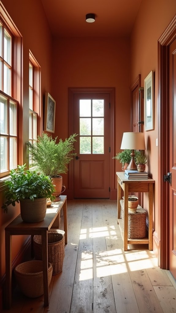 warm earthy hallway charm