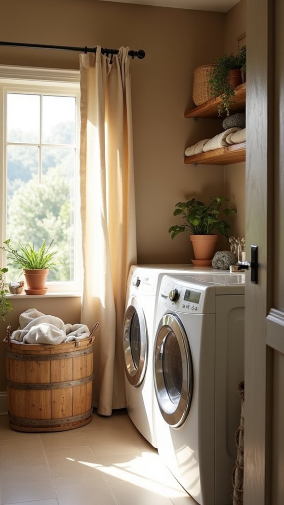 warm earthy laundry color