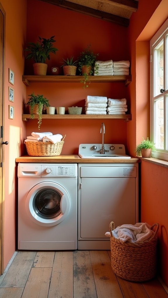 warm earthy laundry retreat