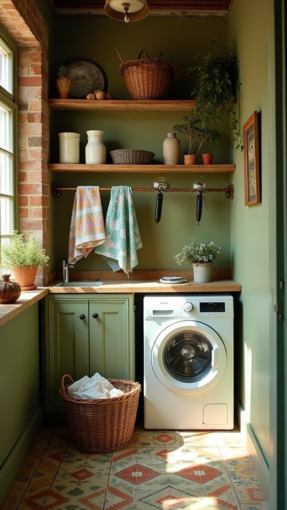 warm earthy laundry retreat