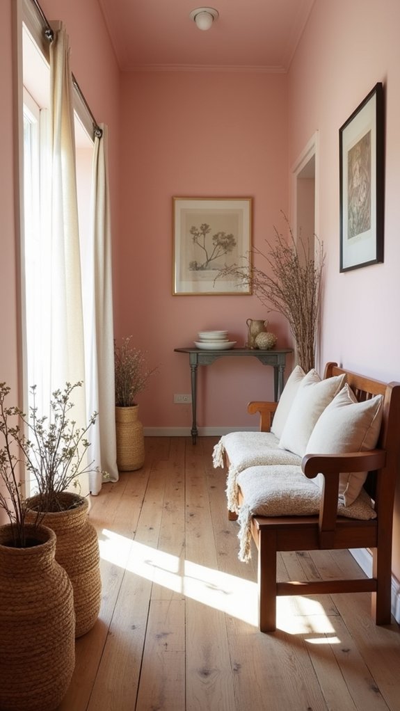 warm inviting farmhouse entry