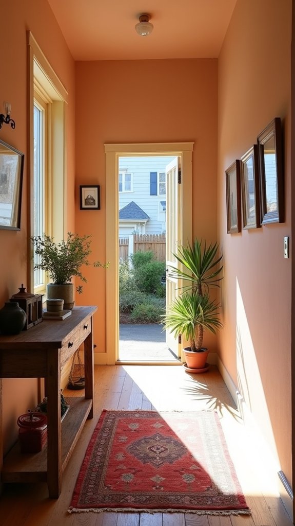 warm inviting hallway glow