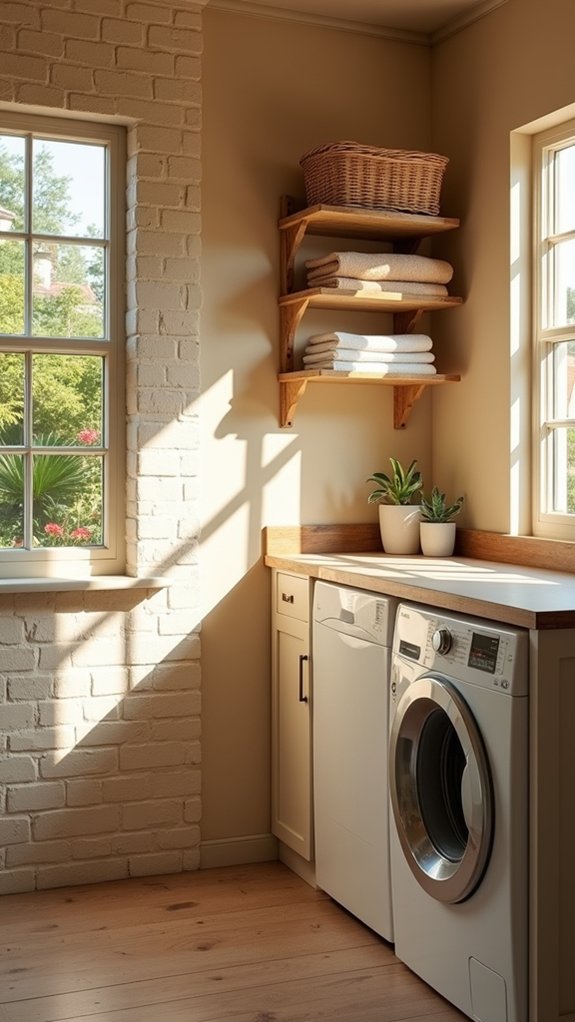 warm inviting laundry retreat