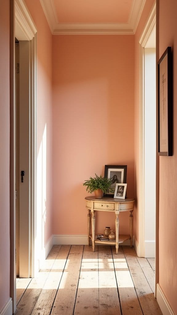 warm inviting light peach