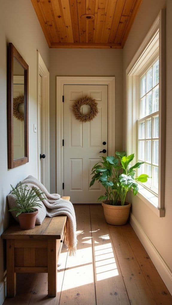 warm neutrals create rustic charm