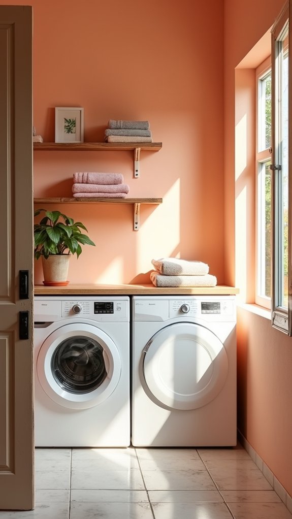 warm peach enhances charm