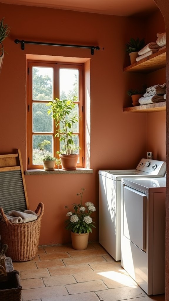 warm rustic terracotta atmosphere