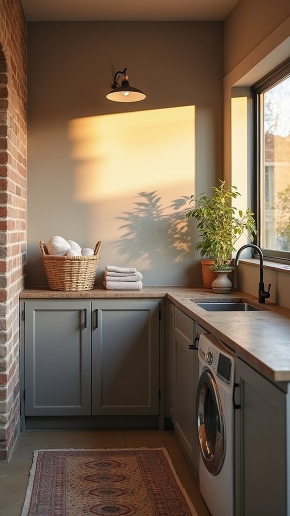 warm taupe enhances brightness