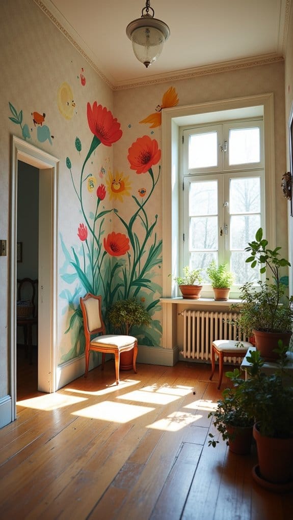 whimsical mural art designs