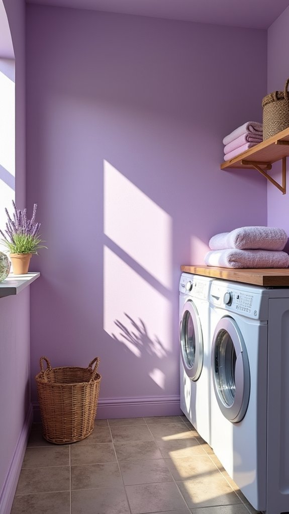 whimsical playful lavender decor