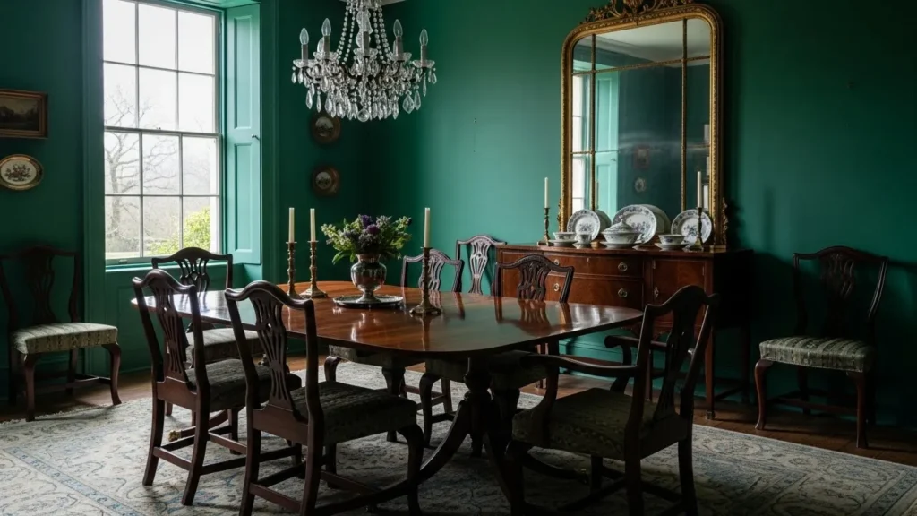 18 Emerald Green Dining Room Paint Colors That Feel Luxurious