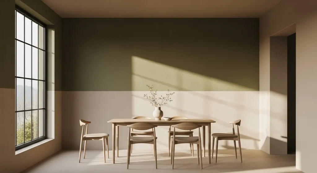 22 Split Wall Dining Room Paint Ideas for Visual Depth