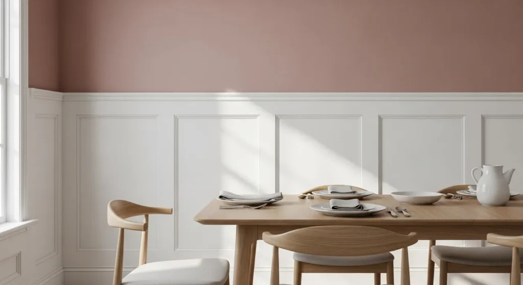 24 Dining Room Paint Colors With White Wainscoting for Contrast