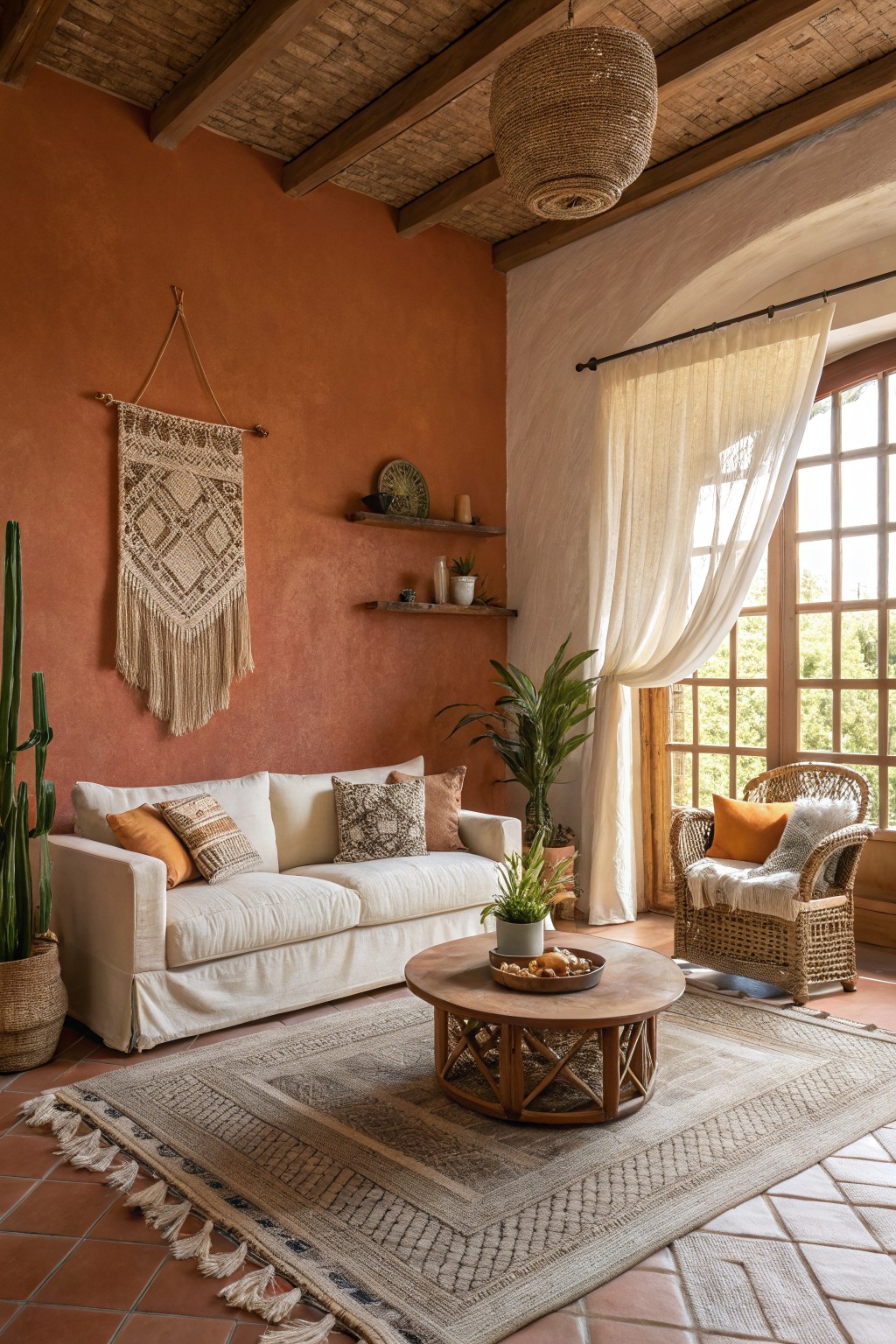 Warm Terracotta Walls