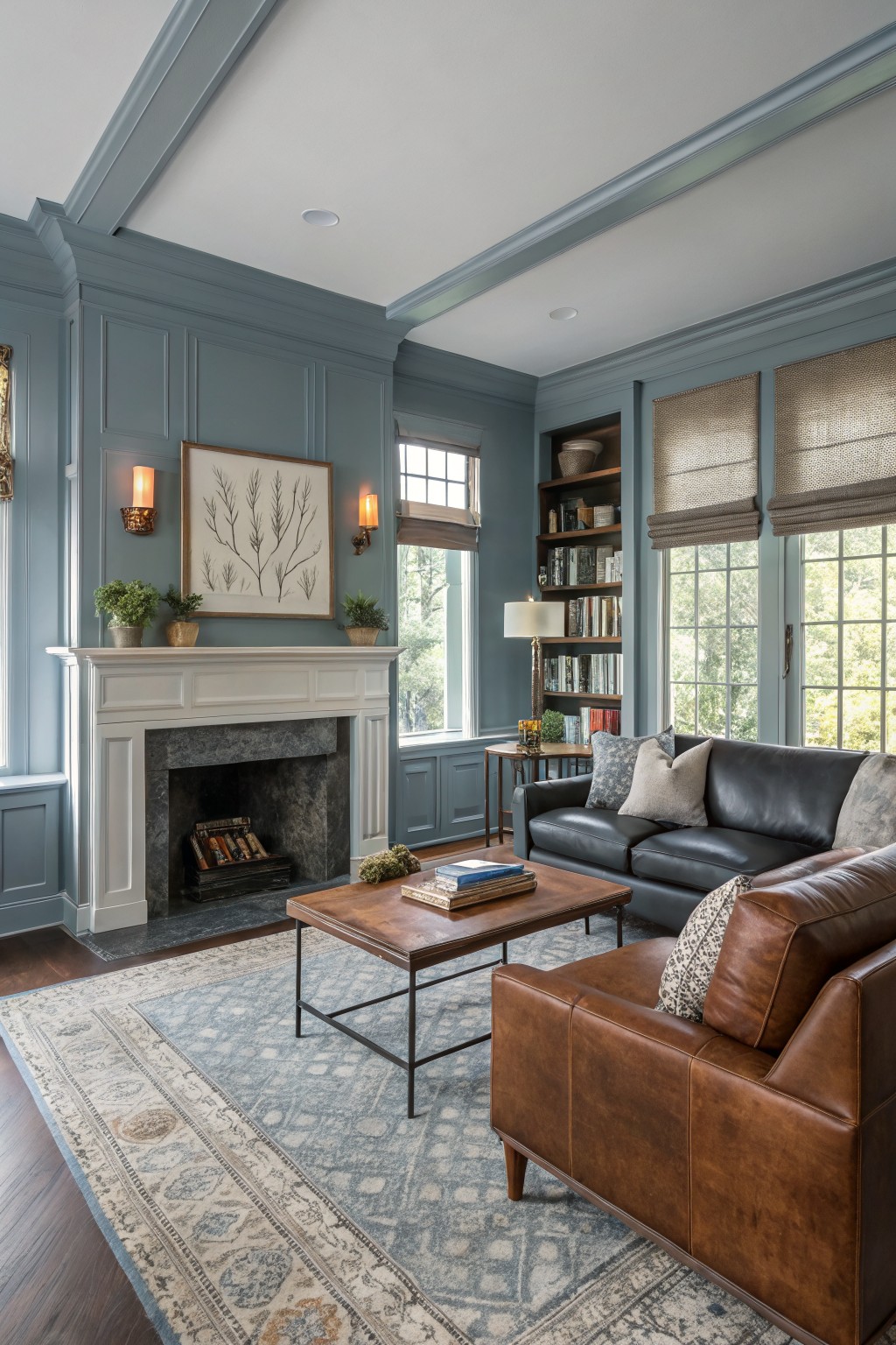 Soft Blue-Gray Walls