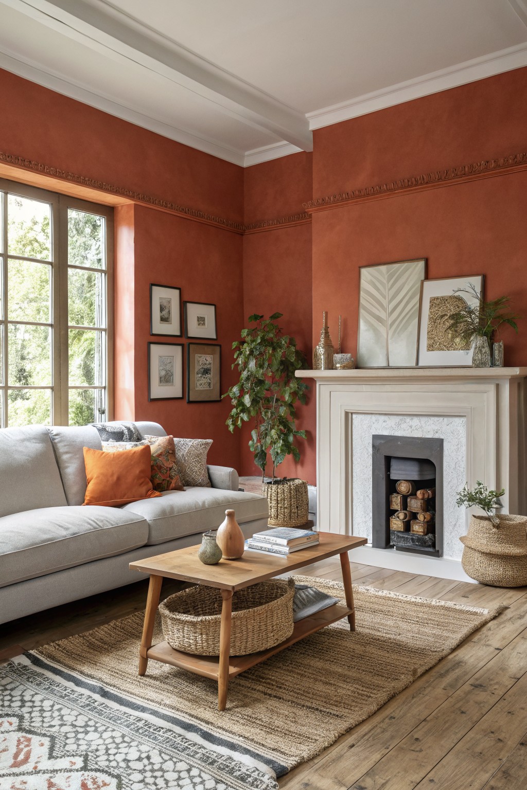 Warm Terracotta Walls