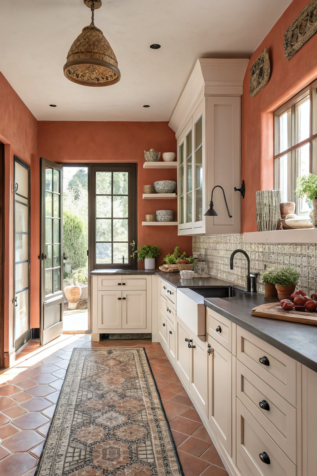 Warm Terracotta Walls