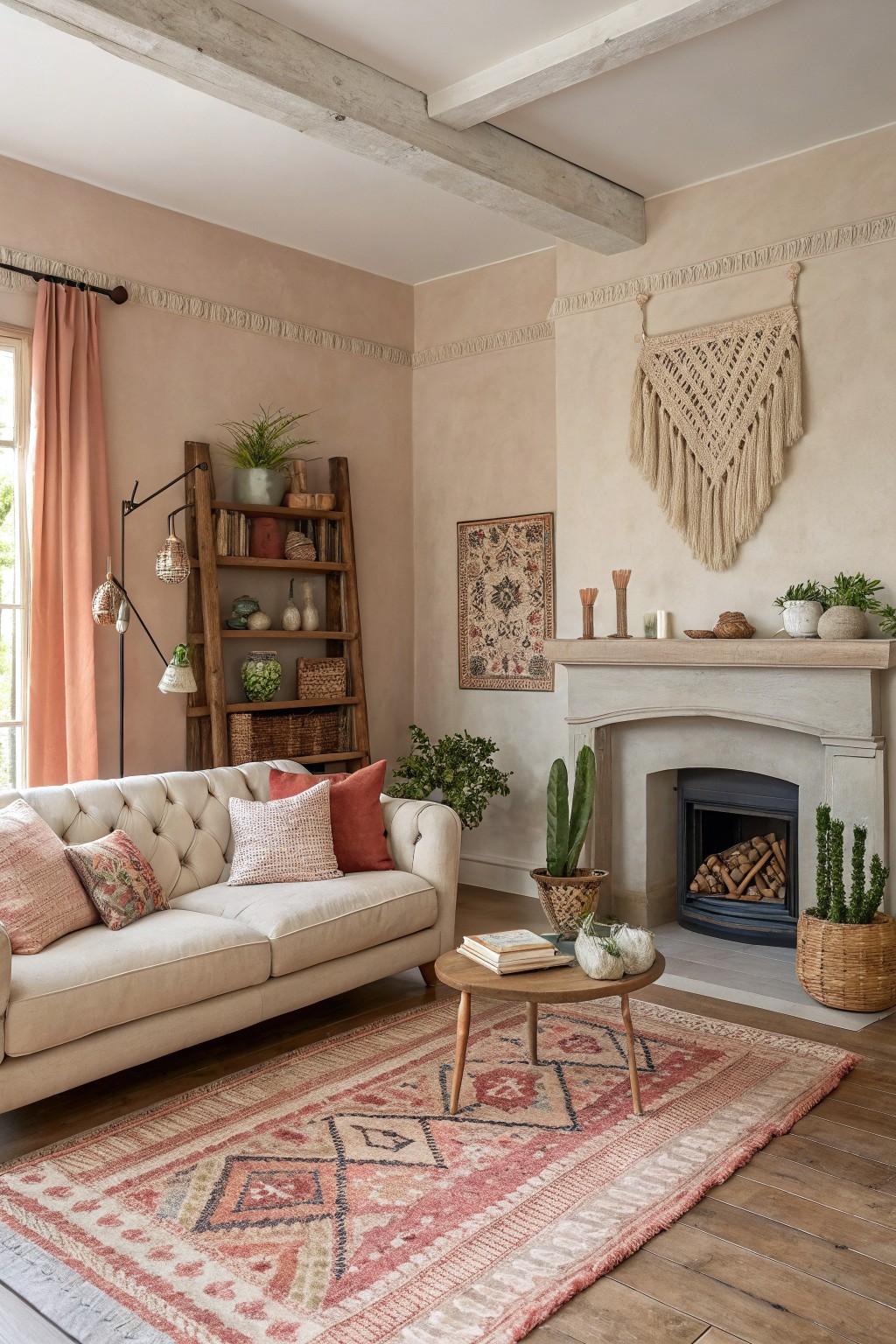 Warm Peachy Beige Walls