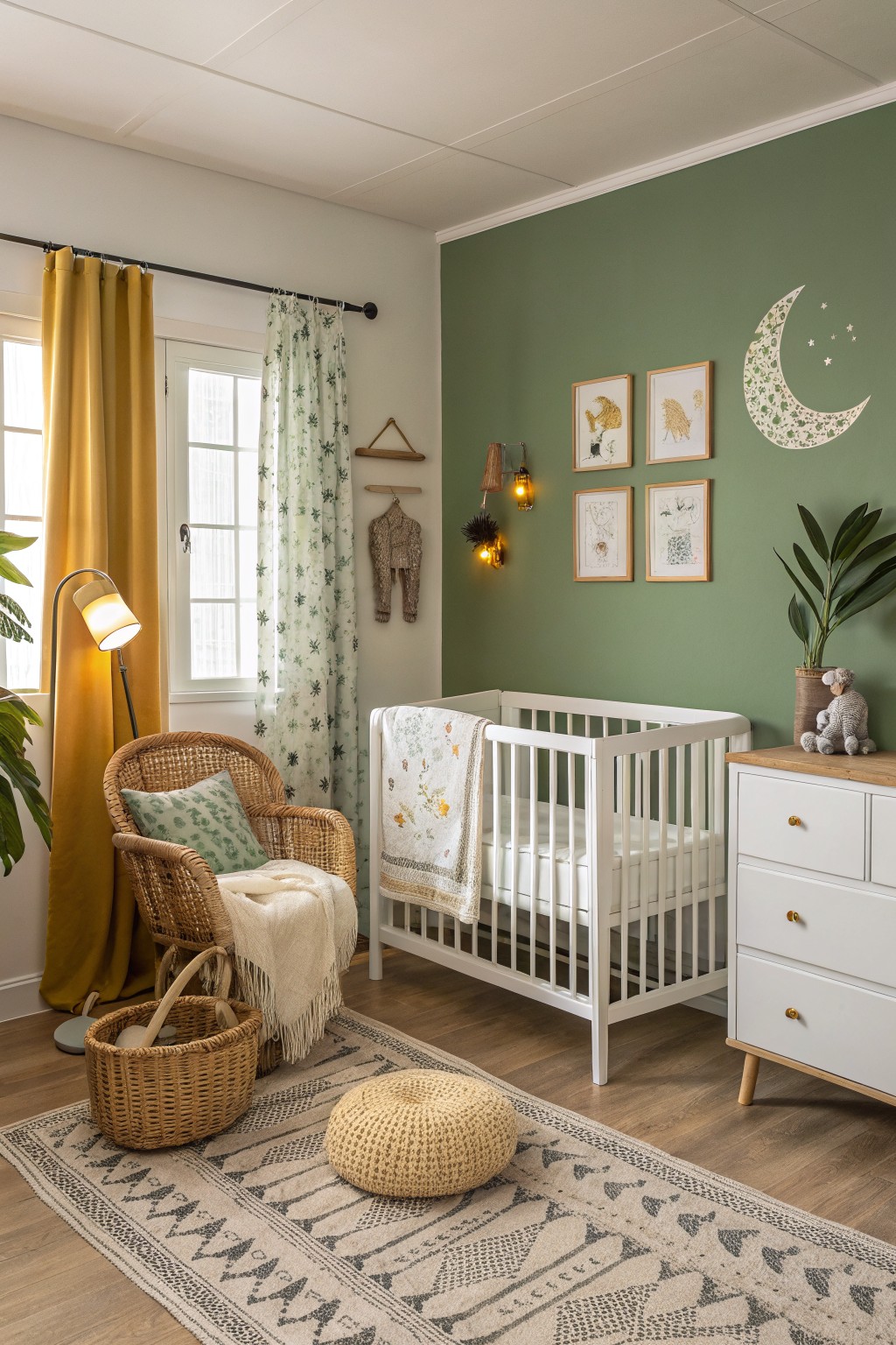 Muted Sage Green Walls