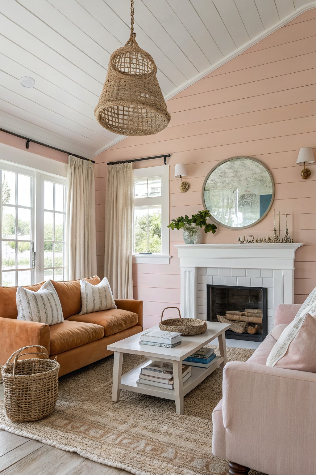 Soft Blush Pink Walls