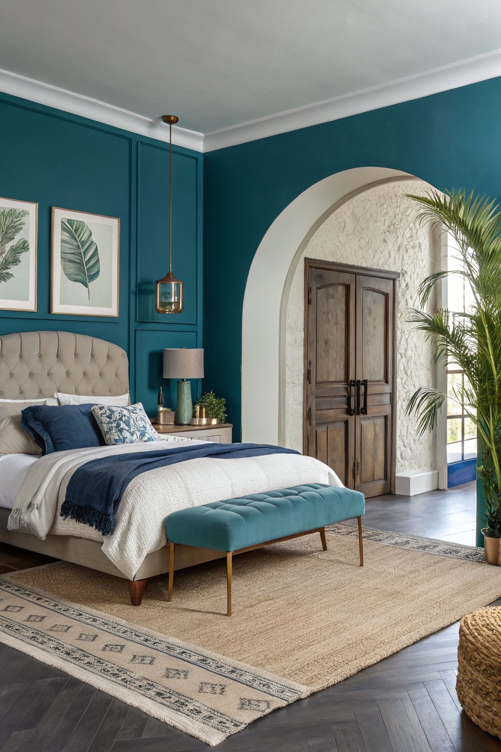 Deep Navy Bedroom Walls