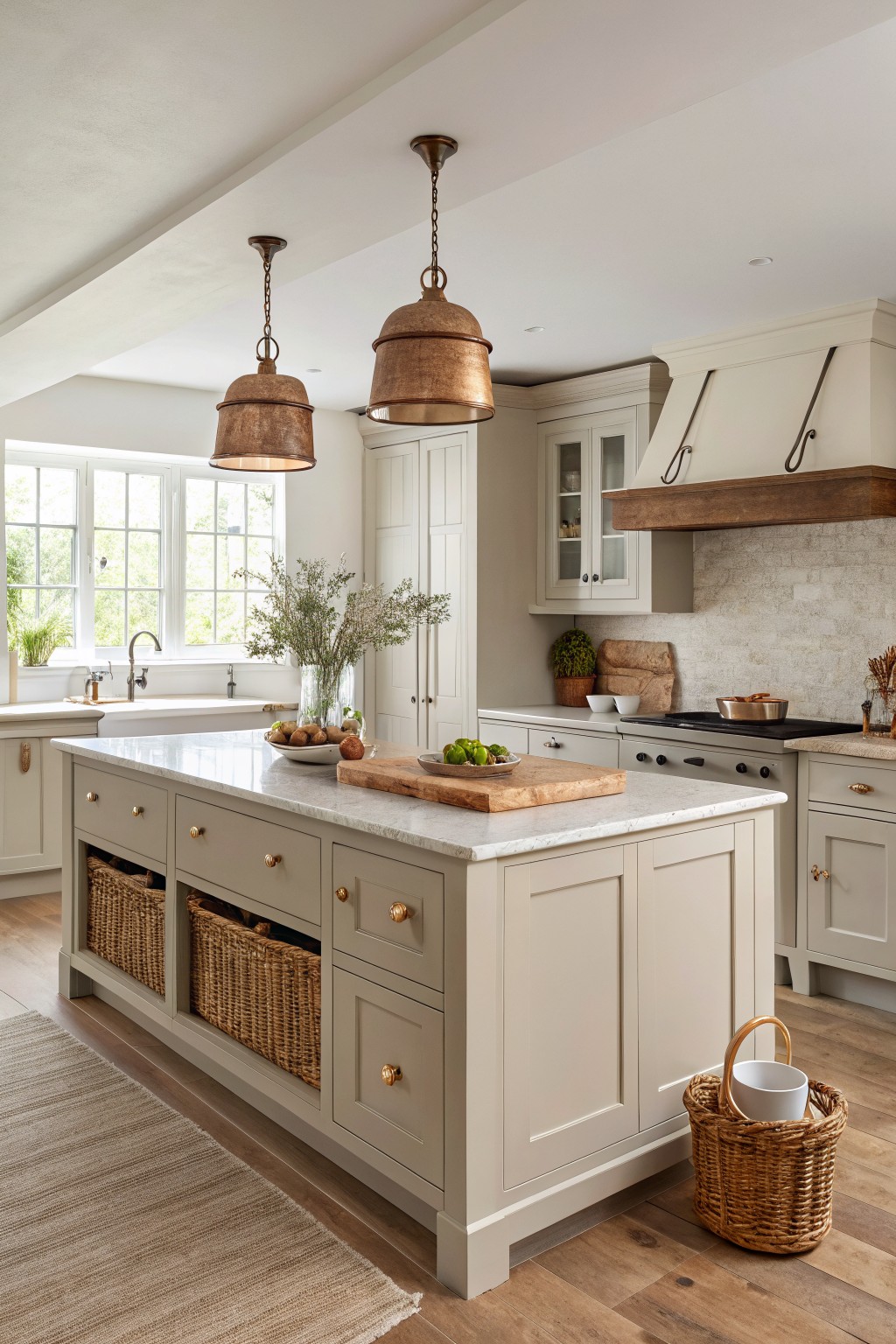 Soft Greige Kitchen Cabinets