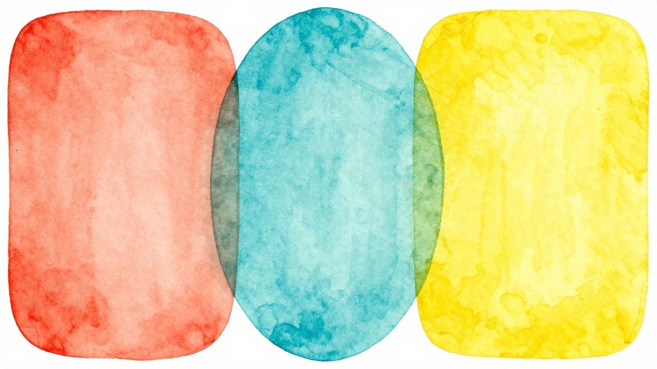 24 Easy Abstract Painting Ideas For Beginners Using Simple Color Blocks